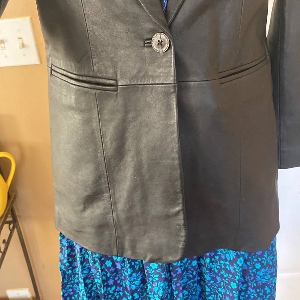 Denim & co leather jacket